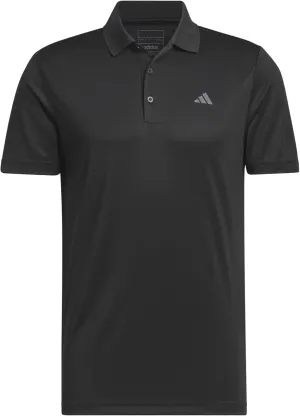 Adidas Mens Core Performance Primegreen Polo Shirt - Customizable Performance for Golfers S Black