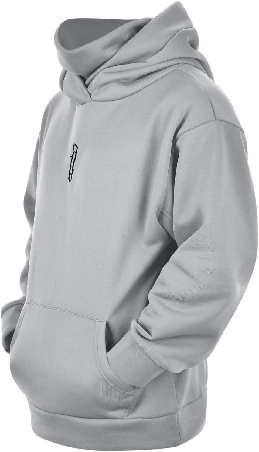 Alalaso Ninja Hoodie Men Double Neckline Cotton Pullover Windproof Warm Japanese Assassin-Style Sweatshirt for Men and Women