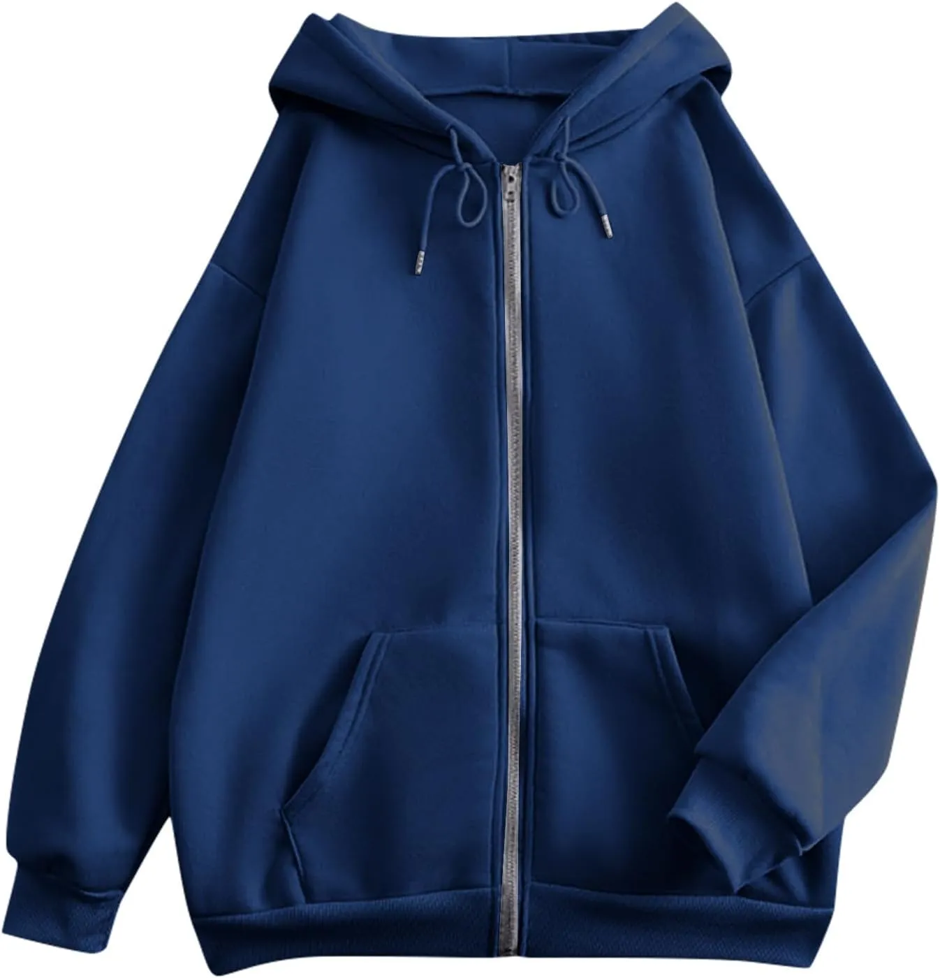 BAXLIMEK Zip Up Hoodies for Women,2023 Fall Outfits Casual Long Sleeve Hoodies Outerwear,Trendy Oversized Sweatshirt Coats