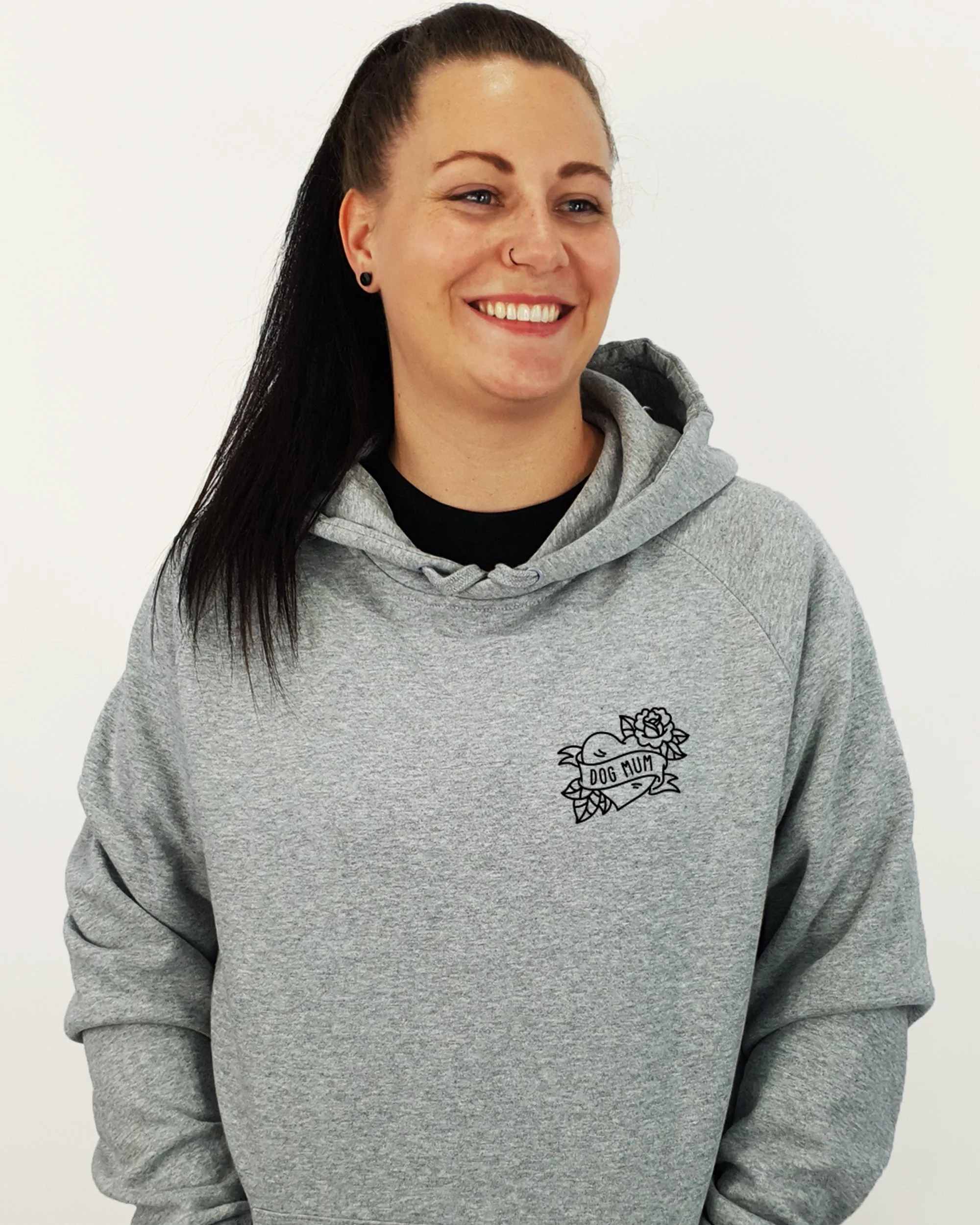 Beagle Mum Illustration: Unisex Hoodie