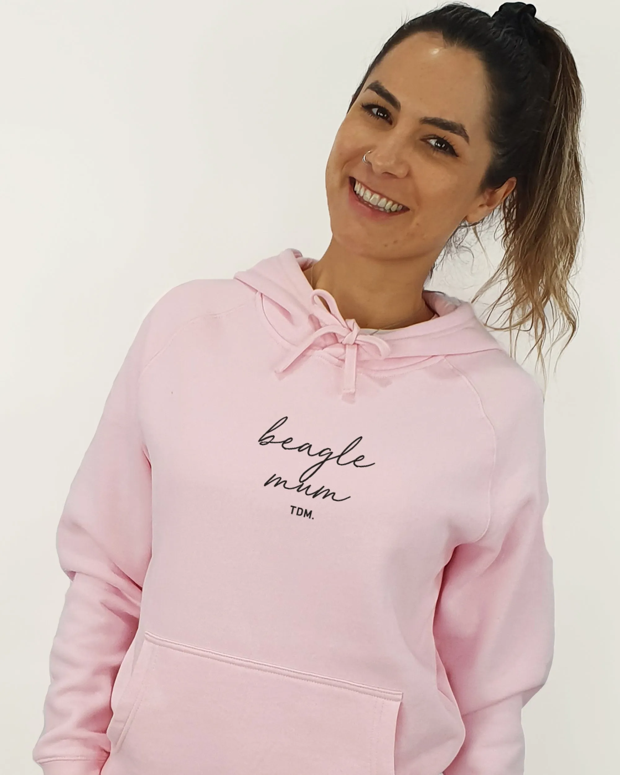 Beagle Mum Illustration: Unisex Hoodie