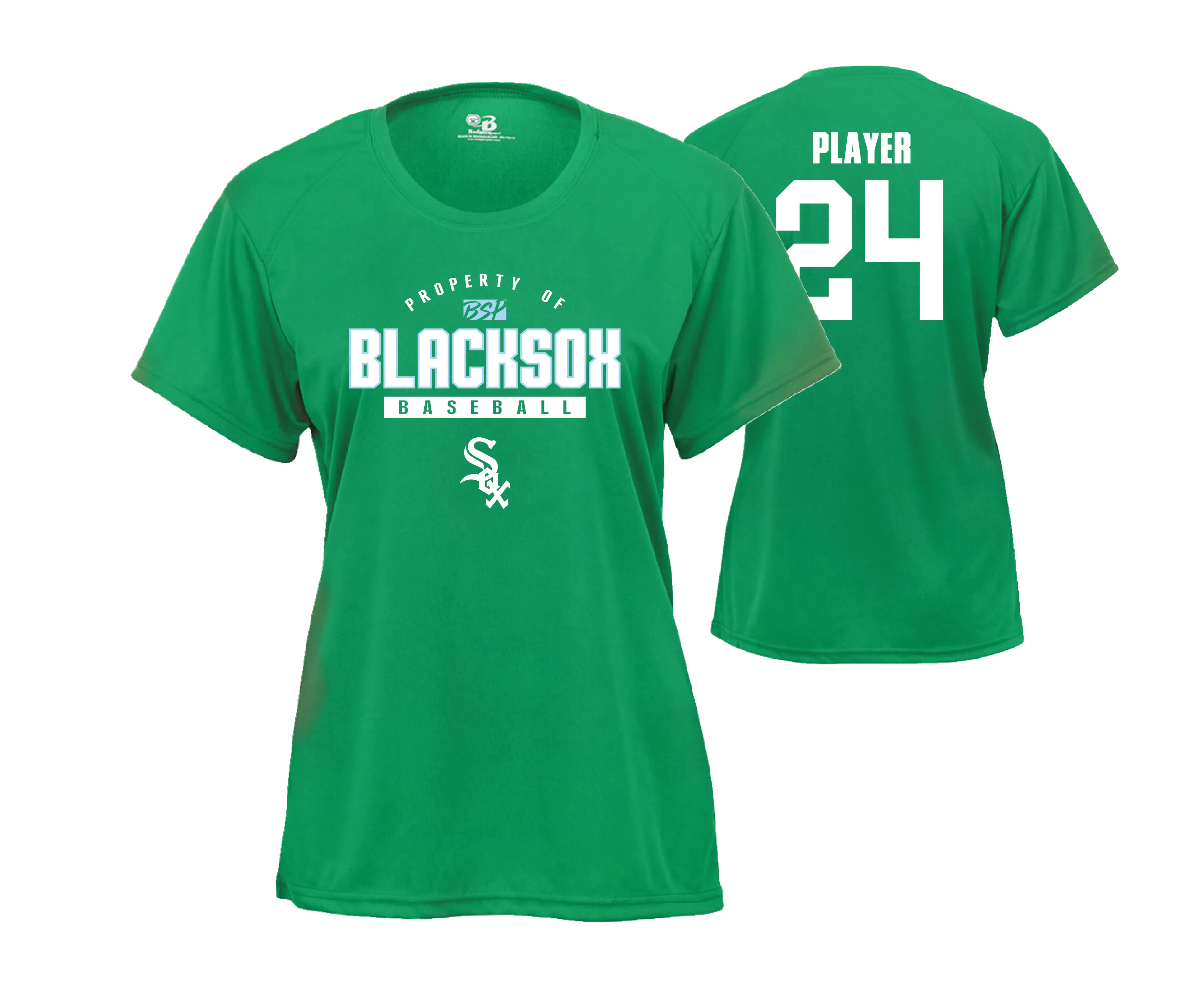 Bigbie Blacksox Performance Womens T Shirts
