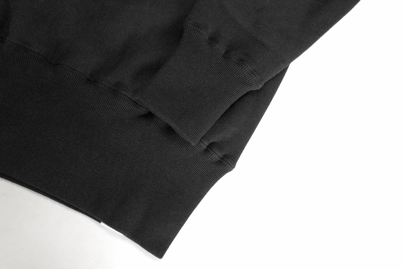 BONCOURA Heavyweight "Indigo Stained" Loopwheeled Sweatshirt (Black)