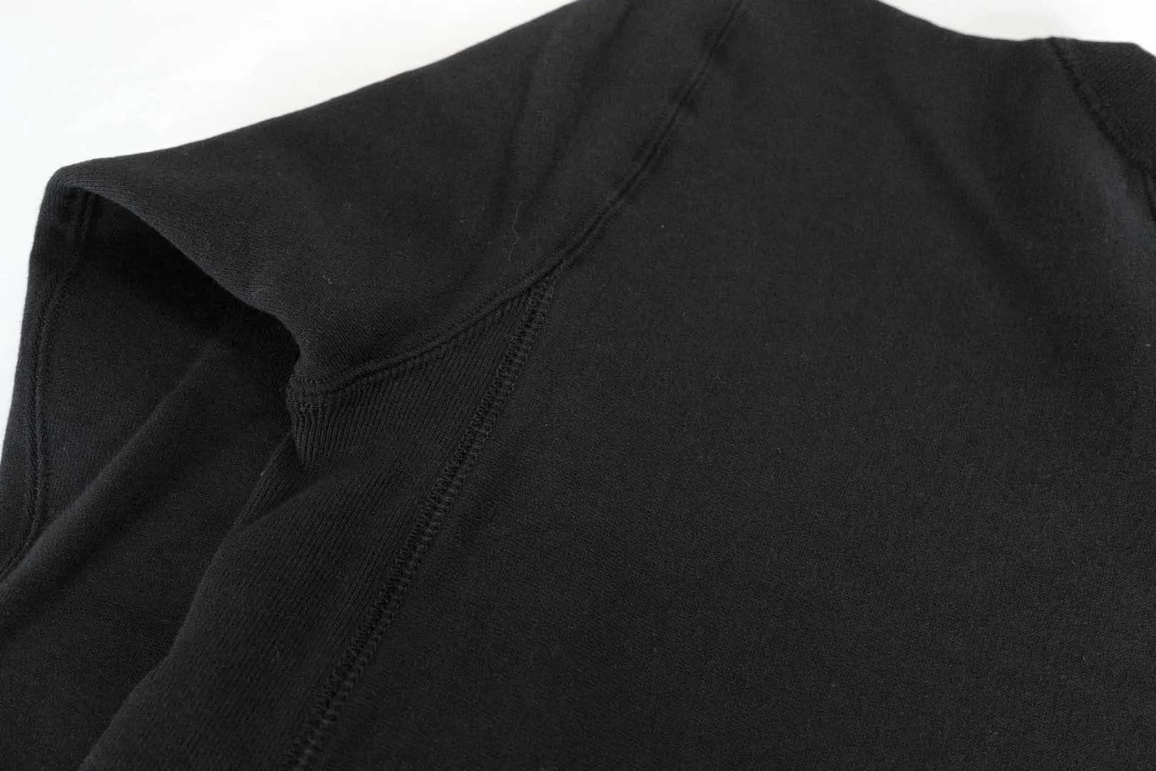 BONCOURA Heavyweight "Indigo Stained" Loopwheeled Sweatshirt (Black)