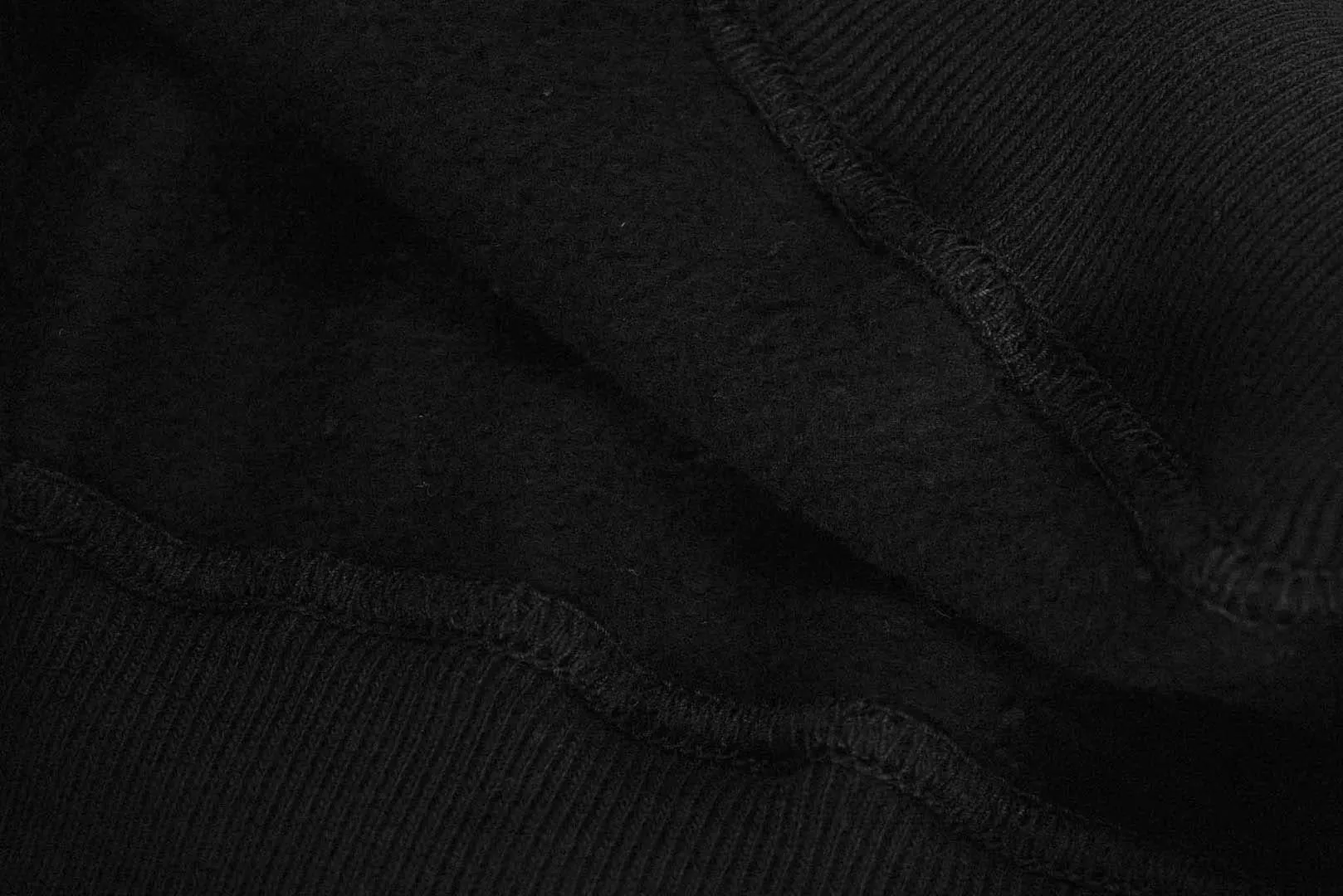 BONCOURA Heavyweight "Indigo Stained" Loopwheeled Sweatshirt (Black)