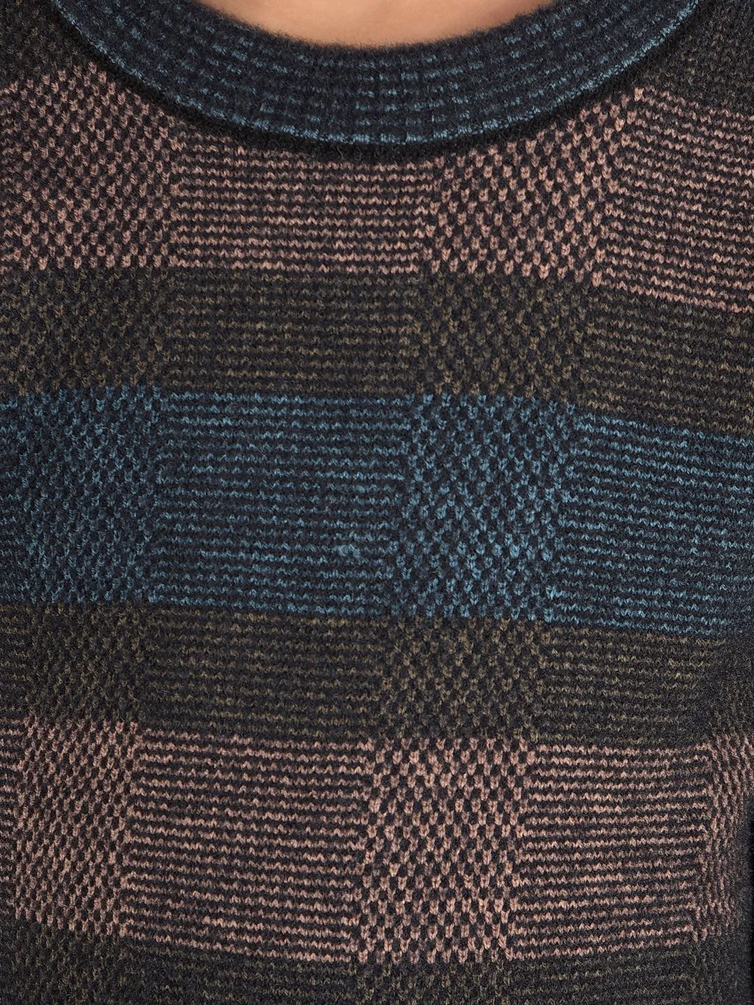 Brown Horizontal Striped Sweater