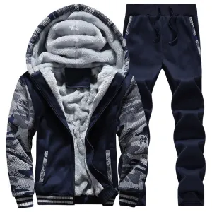 Camouflage Men Hoodies Jacket Pants Tracksuit