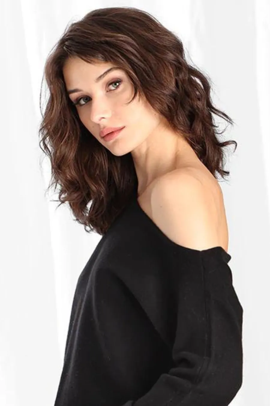 Cashmere Off The Shoulder Top Black
