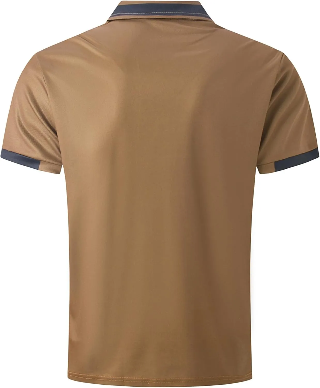 Casual Polo Shirts for Men Short Sleeve Work Business Tees Fashion Golf Slim Fit Lapel T-Shirts Classic Basic Tops