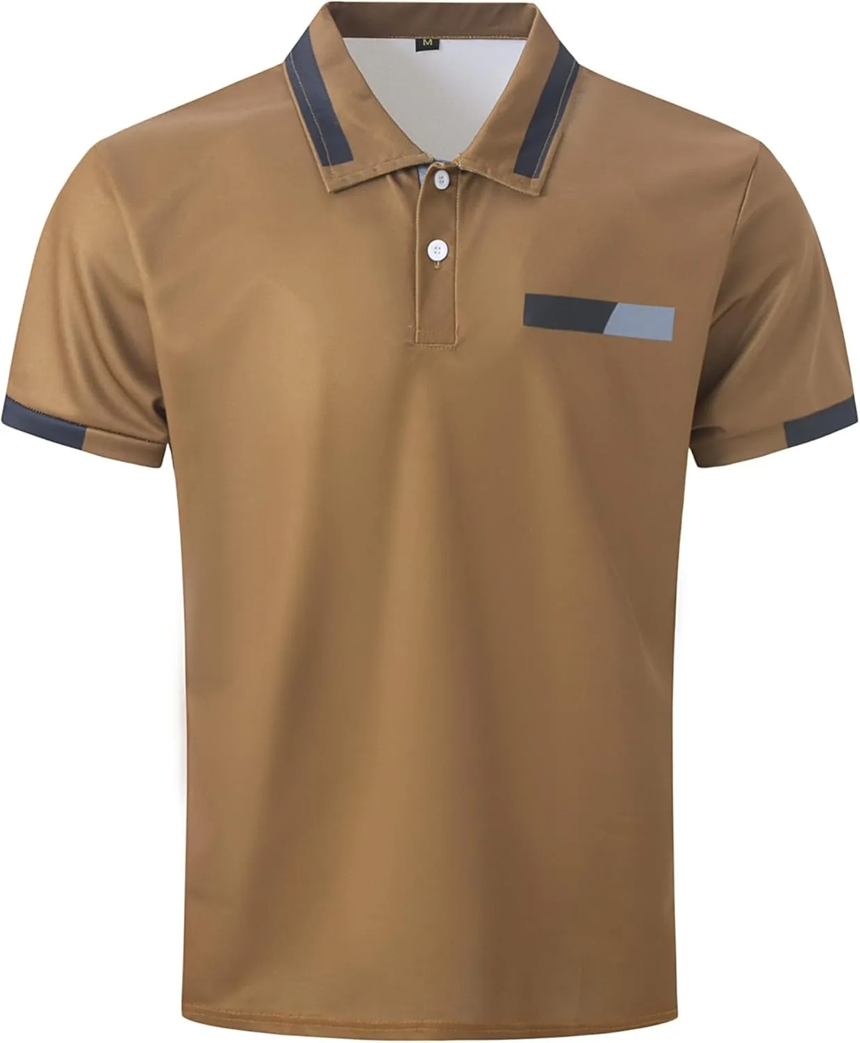 Casual Polo Shirts for Men Short Sleeve Work Business Tees Fashion Golf Slim Fit Lapel T-Shirts Classic Basic Tops