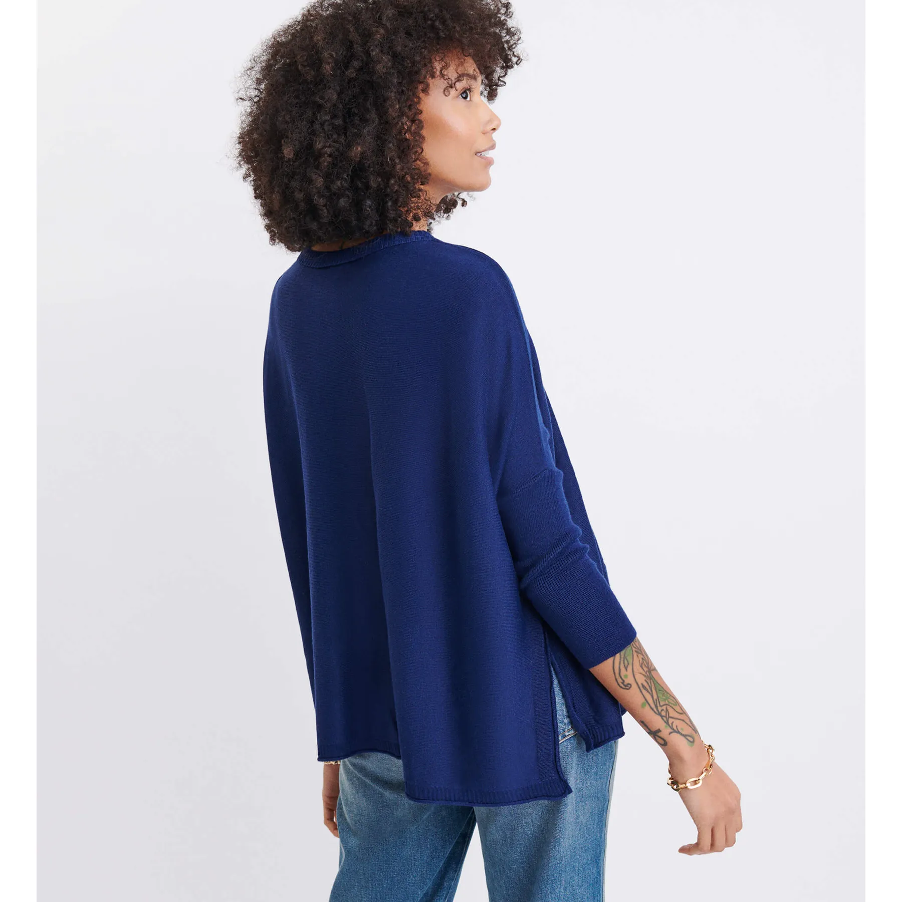 Catalina Crewneck Sweater Deepwater Petite