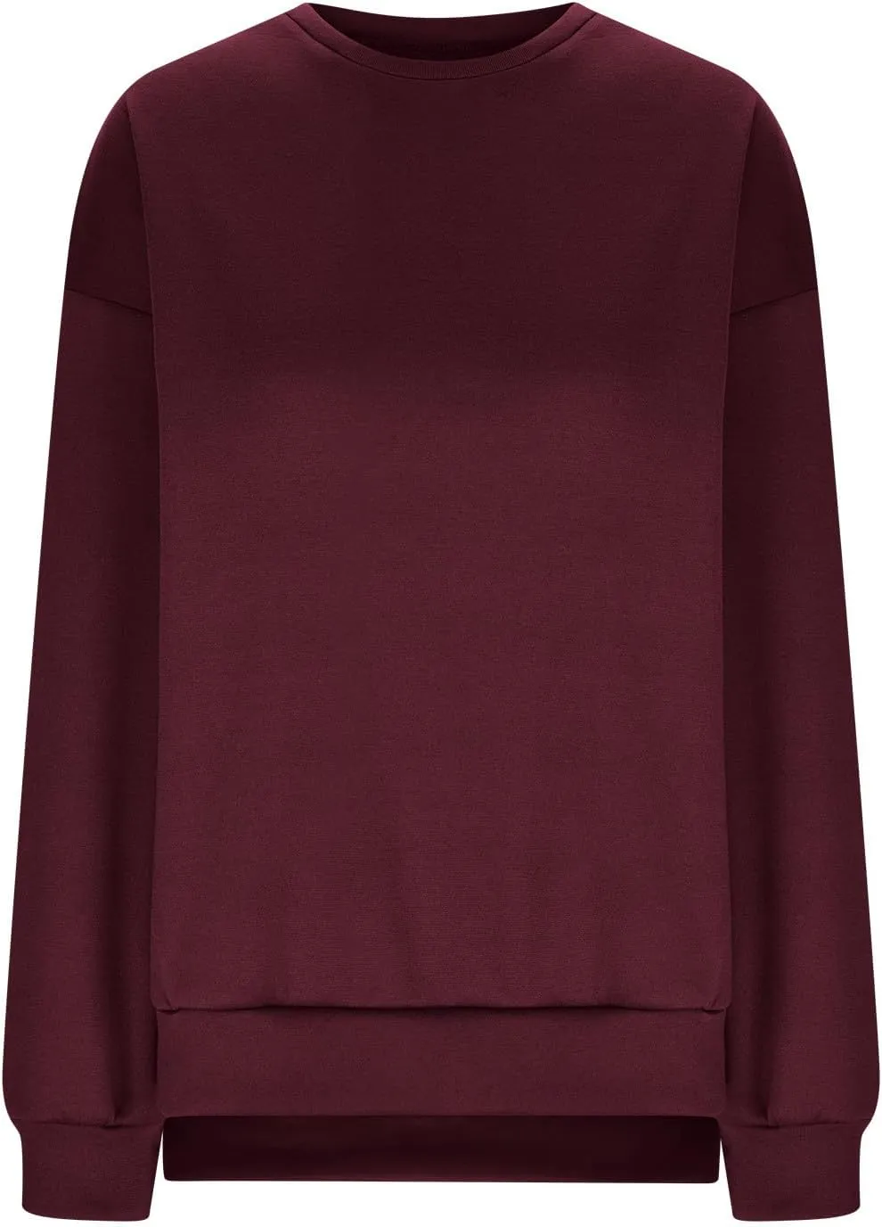 Ceboyel Women Crew Neck Oversized Sweatshirt Long Sleeve Causal Shirts Tops Solid Color Fall Sweater Trendy Y2K Clothes 2023