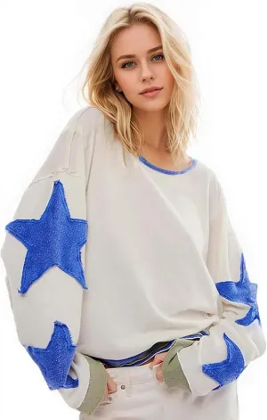 Comfort Colors Sweatshirt, Women Cotton Oversized Sweatshirt Lightweight Long Sleeve Crewneck Hoodies
