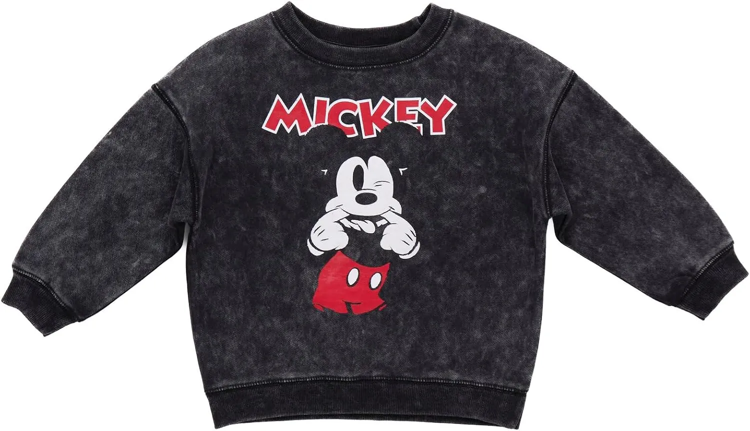 Disney Minnie Mouse Mickey Mouse French Terry Oversized Matching Family Sweatshirt Toddler to Adult Sizes (2T - 2XL)