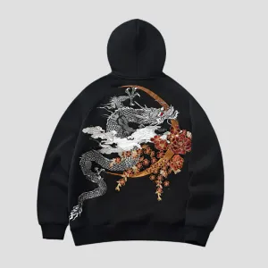 Embroidered Dragon Hoodie - AXIS16