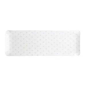 Fabric Tray Oblong Heart Grey