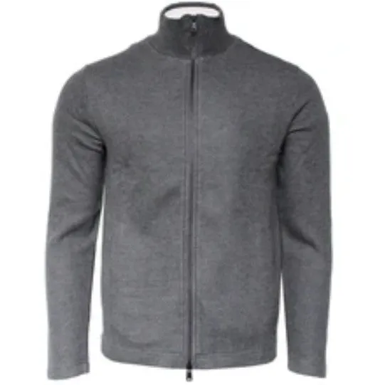 Full Zip Sweater (Silver Grey)