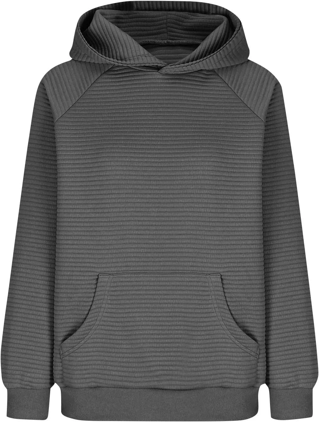Hoodies for Women Loose Fleece Raglan Long Sleeve Hooded Sweatshirts Casual Comfy Jacquard Pullover with Pockets