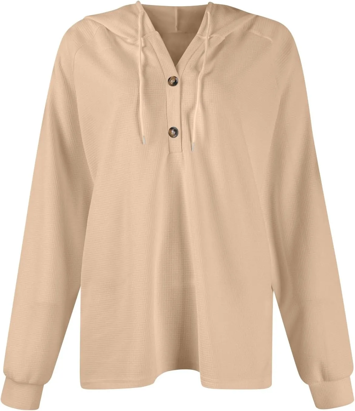 Hoodies For Women, Trendy V Neck Drawstring Long Sleeve Sweatshirts With Hood Comfy Streetwear Fall Pullover Tops