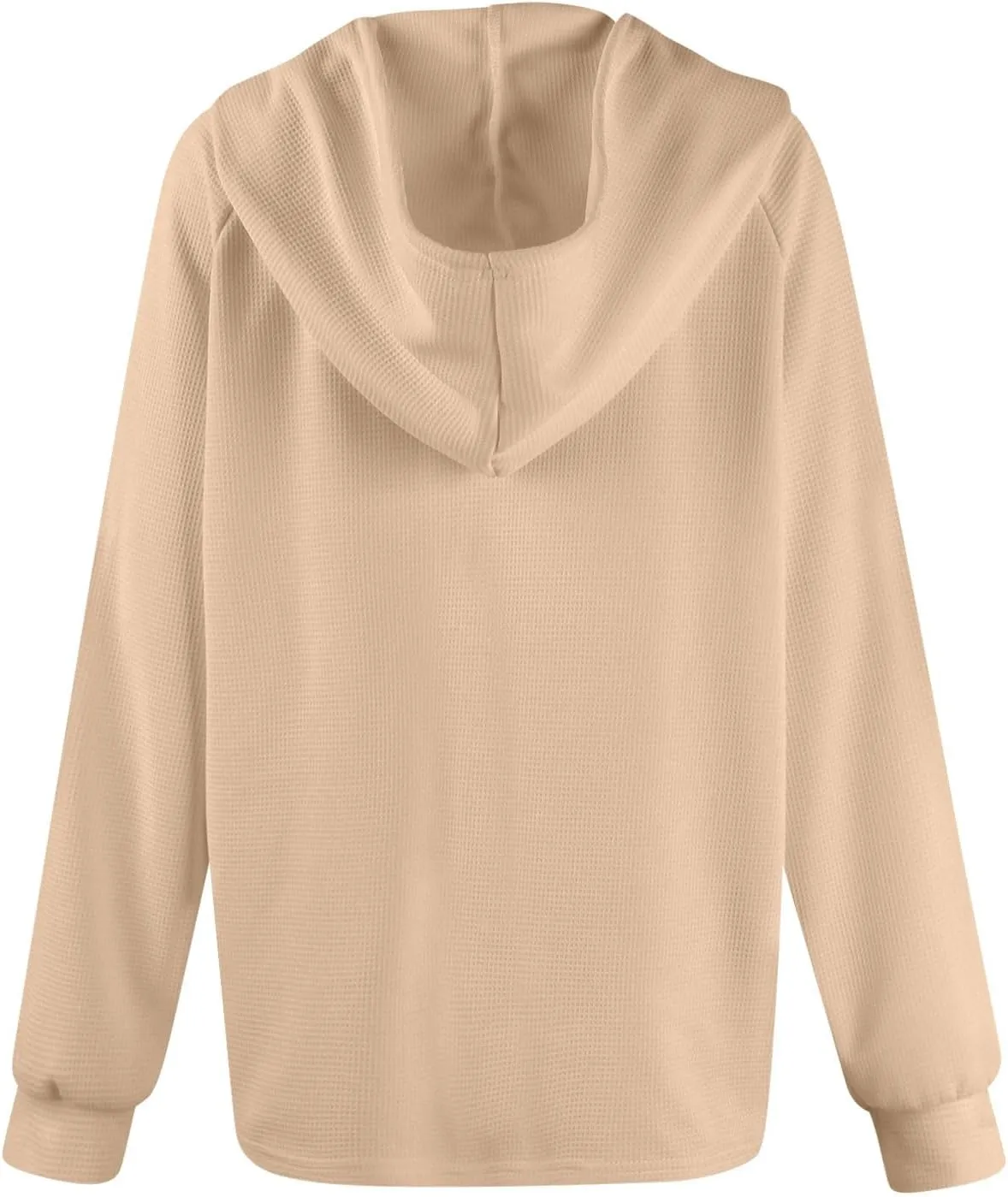 Hoodies For Women, Trendy V Neck Drawstring Long Sleeve Sweatshirts With Hood Comfy Streetwear Fall Pullover Tops