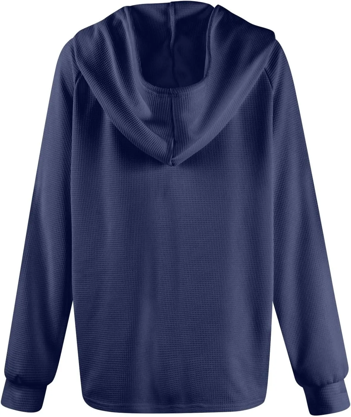 Hoodies For Women, Trendy V Neck Drawstring Long Sleeve Sweatshirts With Hood Comfy Streetwear Fall Pullover Tops