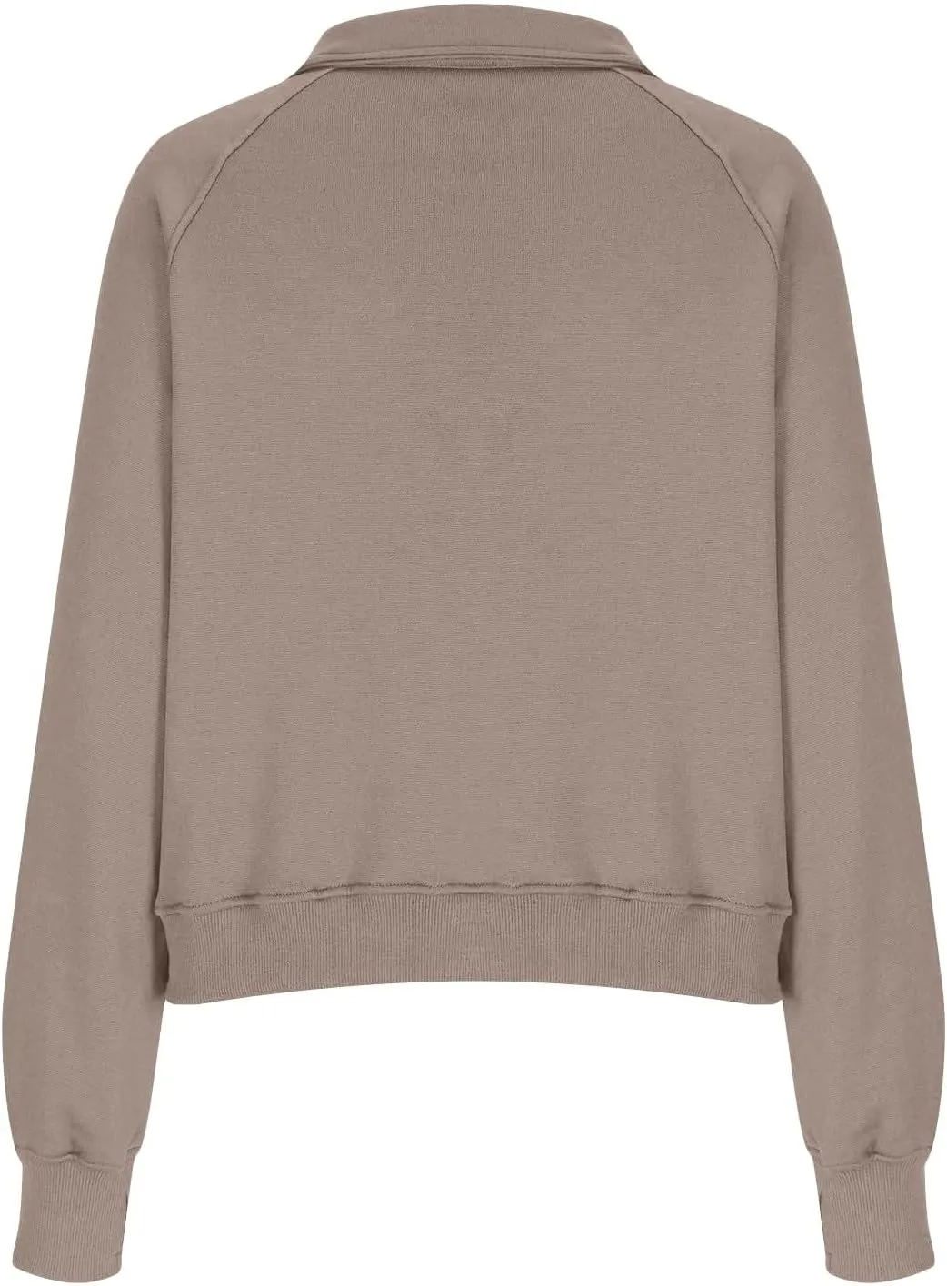Ladies Stand Collar Hoodie Trendy Plus Fleece Sweatshirt 2024 Solid Color Loose Long Sleeve Comfy Slim Half Zip Pullover
