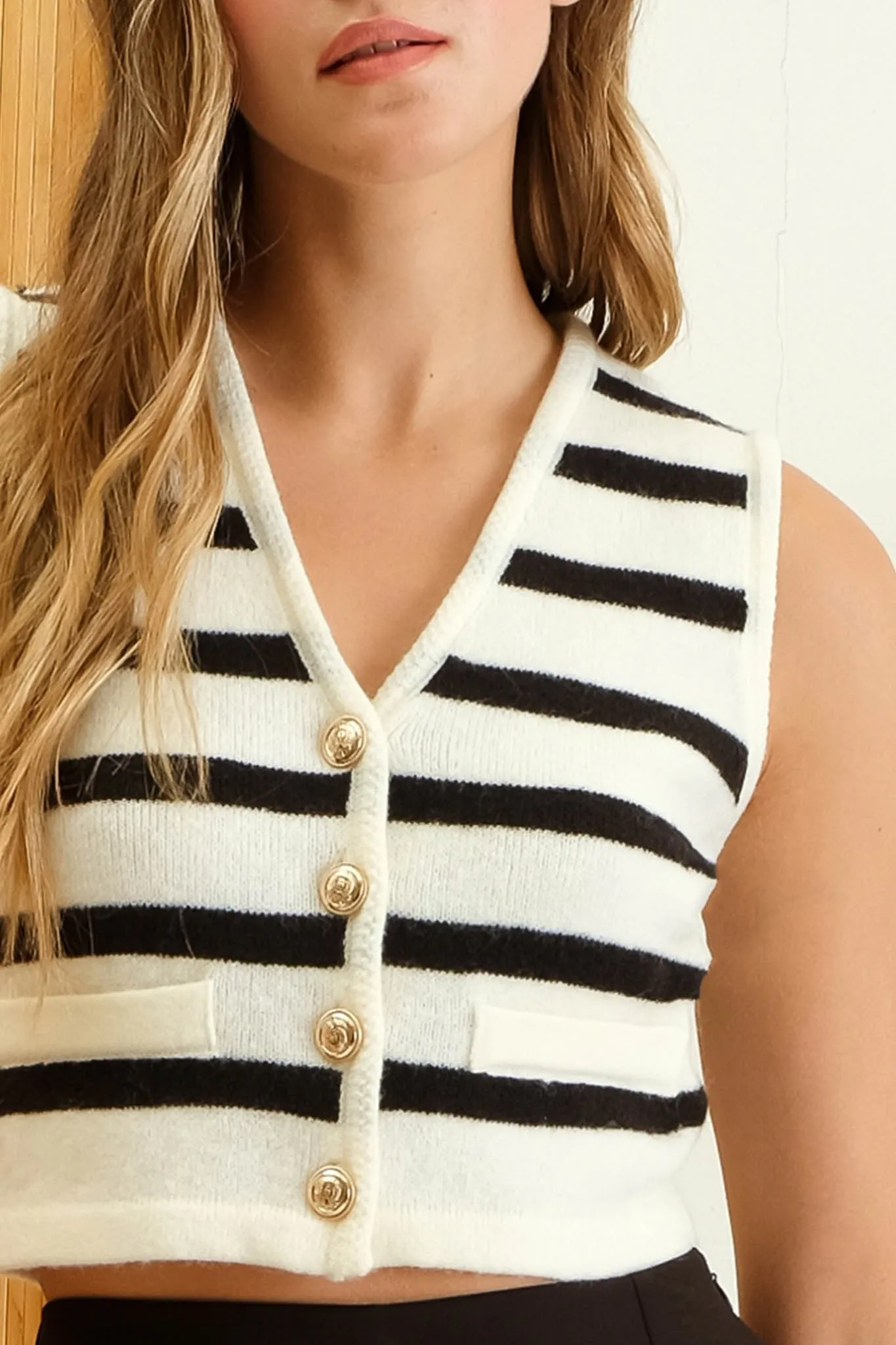 Laurel Stripe Sweater Vest
