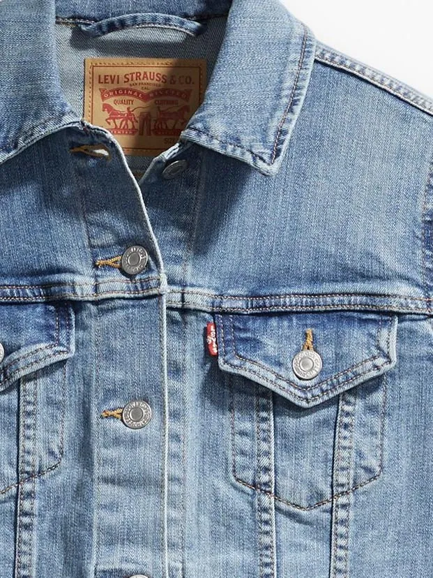 Levi's 299450012 Womens Original Trucker Denim Jacket Jeanie