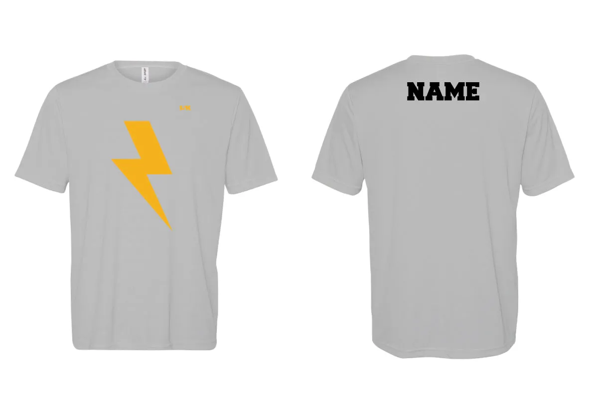 Lightning Lax Dryfit Performance Tee - Gray