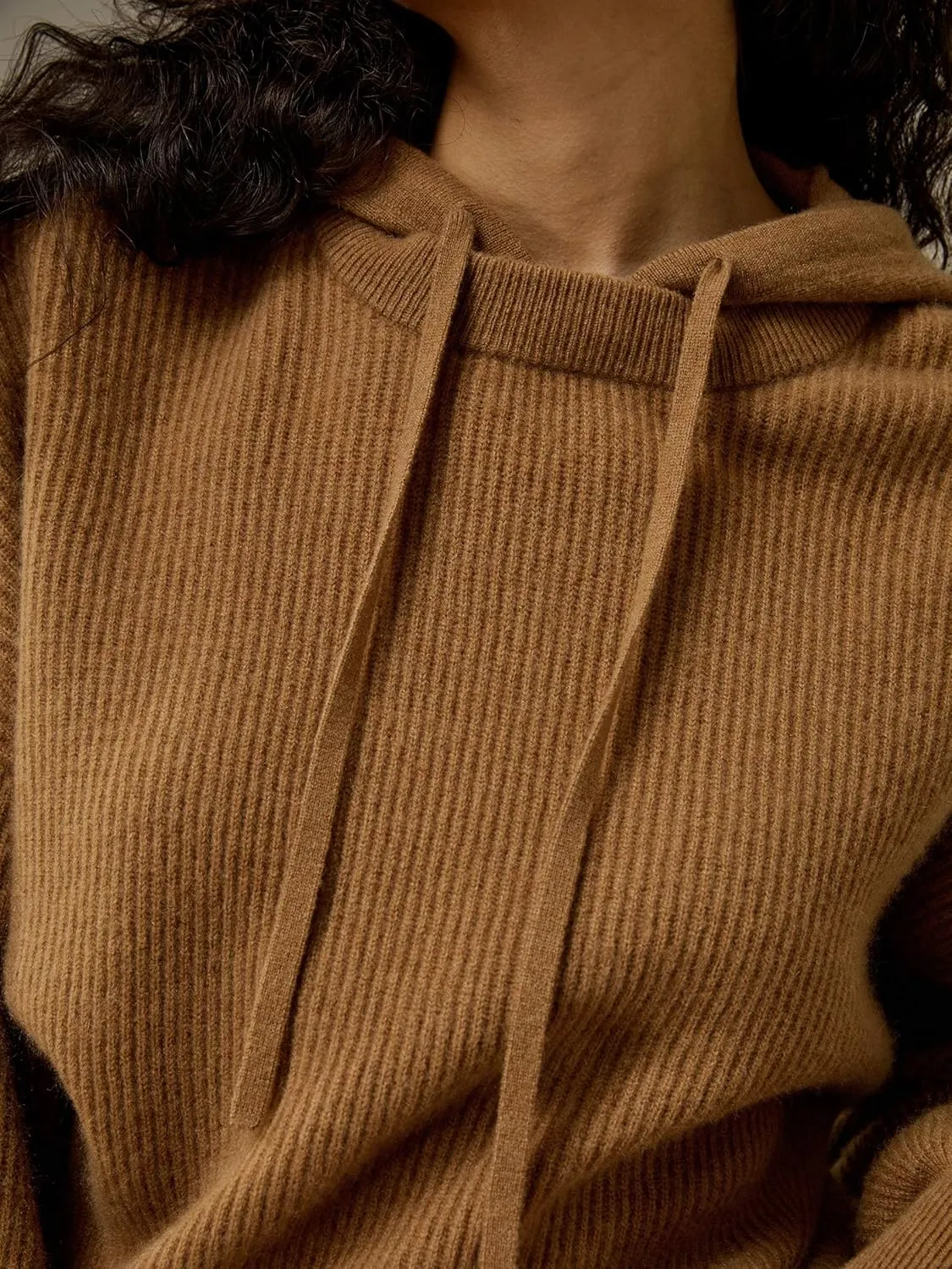 LilySilk Womens Pullover Sweater 100% Cashmere Oversized Hoodie with Detached Hood for Fall & Winter Causal