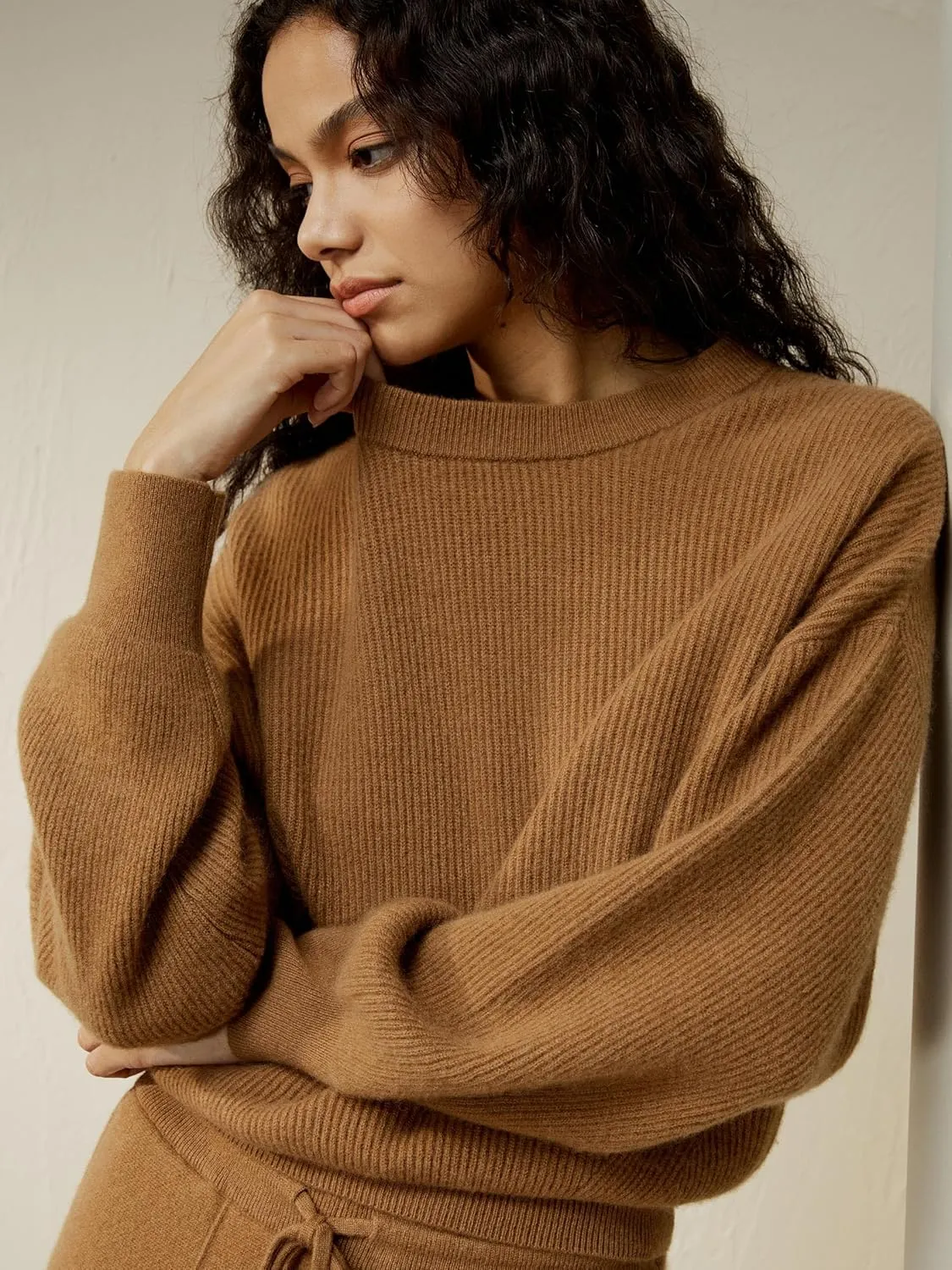 LilySilk Womens Pullover Sweater 100% Cashmere Oversized Hoodie with Detached Hood for Fall & Winter Causal