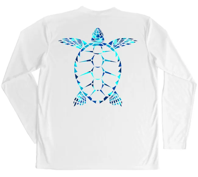 Loggerhead Sea Turtle Performance Shirt (Water Camo)