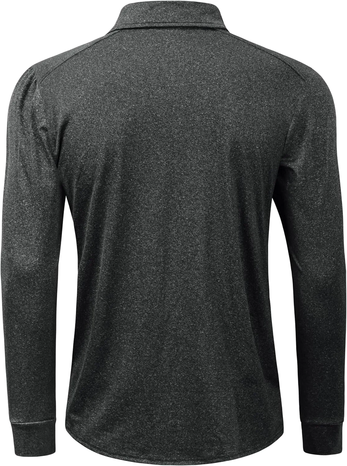 Long Sleeve Polo Shirts for Men Casual Dress Polo Tee Shirts Lightweight Quick Dry Collared Golf Shirt