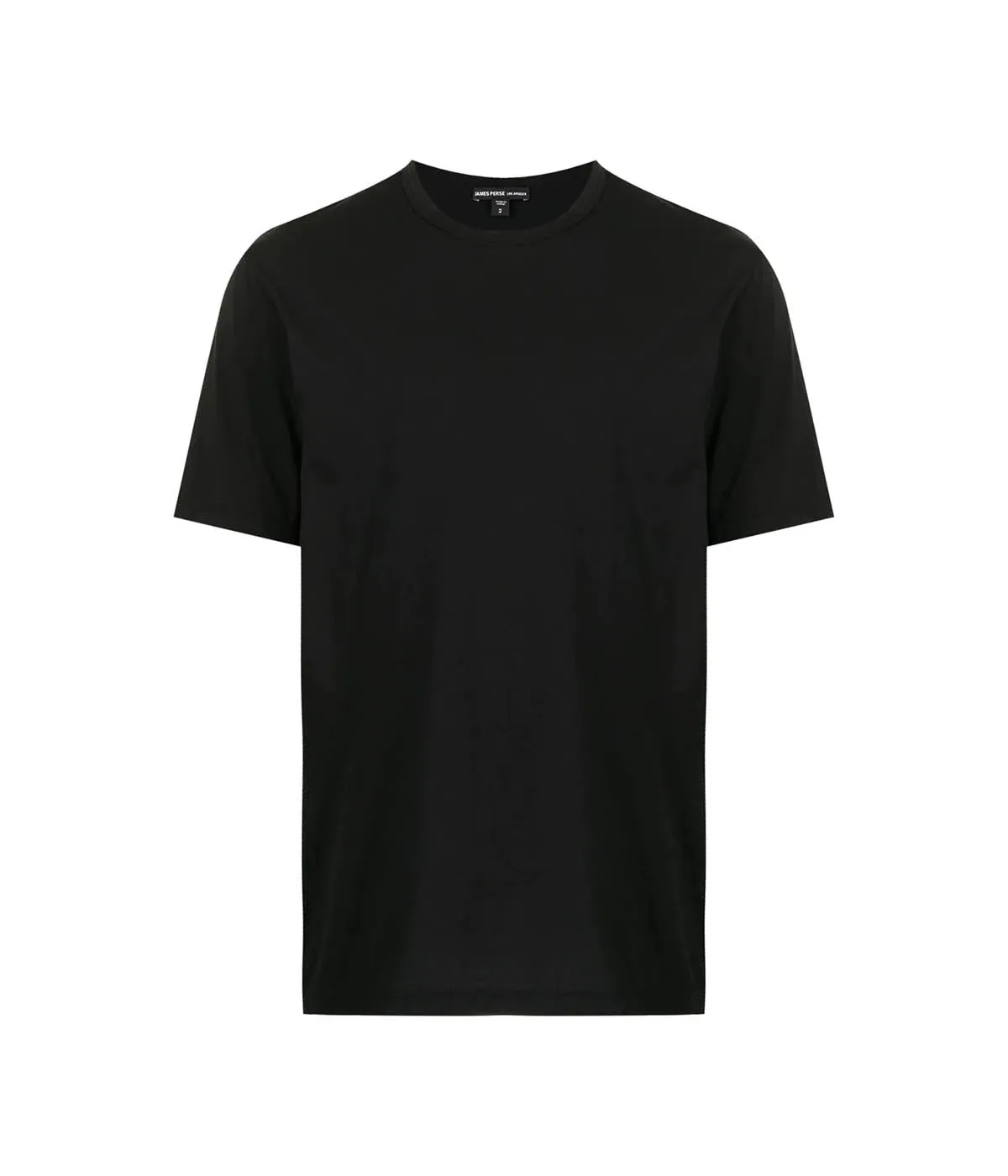 Luxe Lotus Jersey Crew Neck T-Shirt in Black