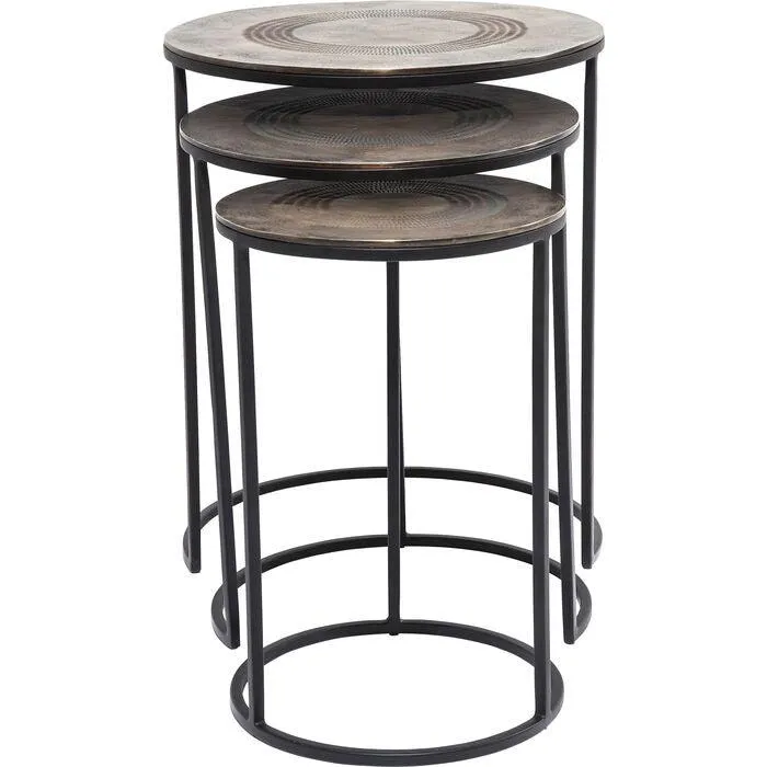 Marrakesh Gold Side Table (3/Set)