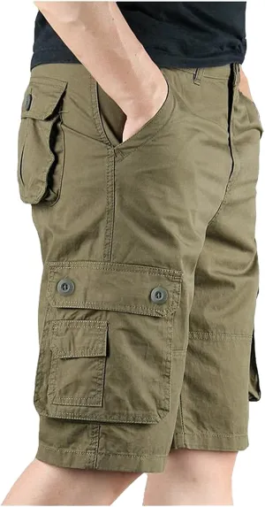 Men Shorts with Multi-Pocket Overalls and Men's Pants Summer Leisure Fashion Men's Pants Mens Cargo Chaps Shorts for
