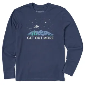 Men's Get Out More UFO Long Sleeve Crusher Tee