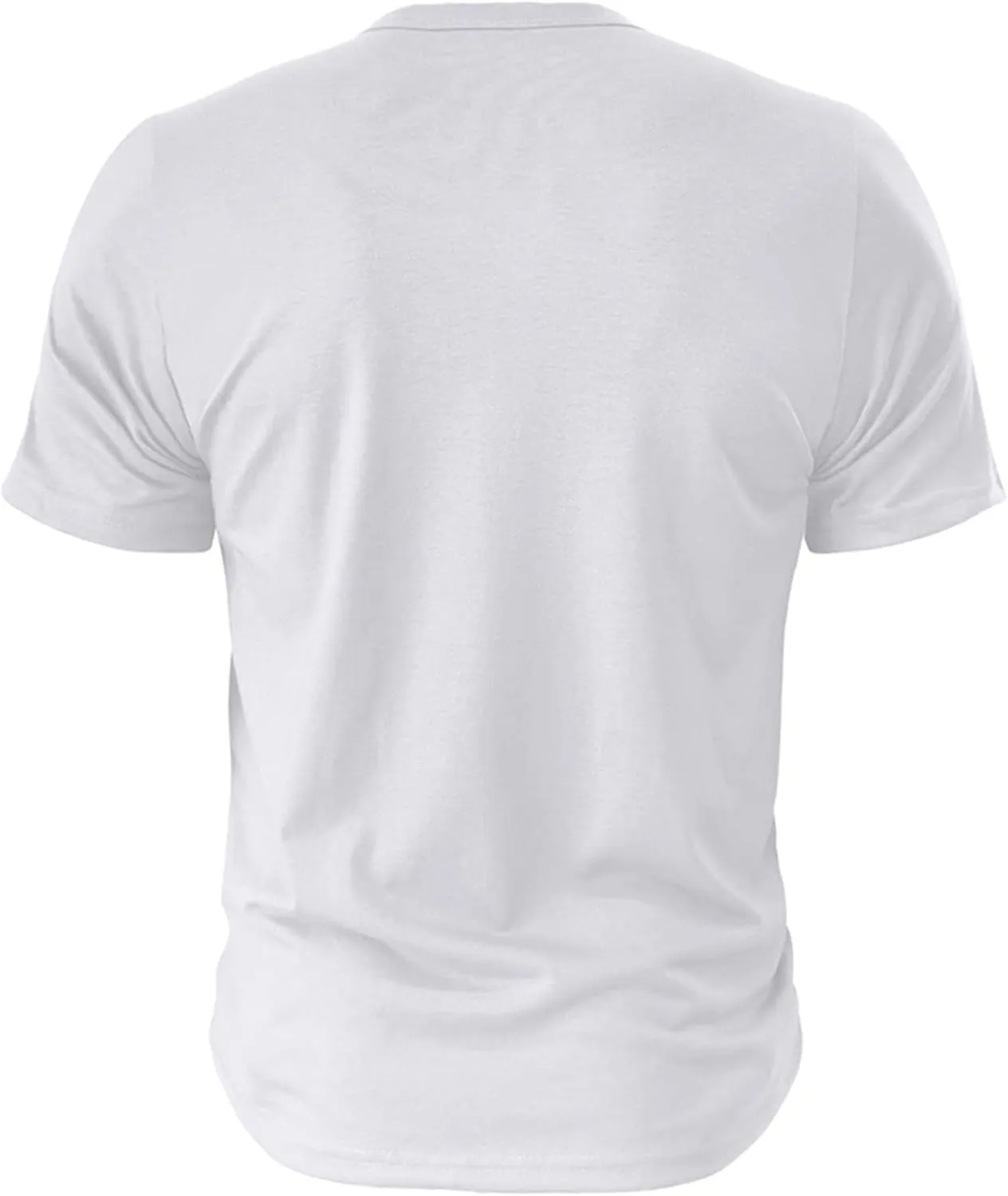 Mens Henley T-Shirts Slim Fit Shirts Casual Front Placket Short Sleeve T-Shirts Fashion