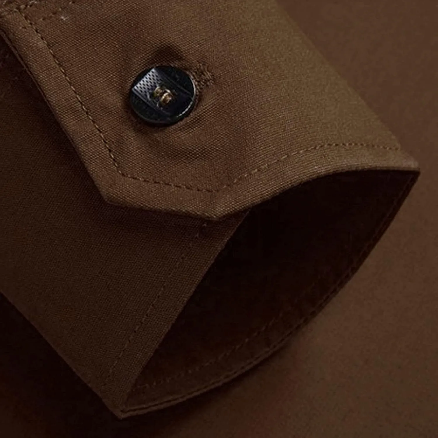 Men's Military Style Double Pocket Shirt Tactical Cargo Casual Slim Fit Shirt Work Shirt Hiking Fishing Shirts
