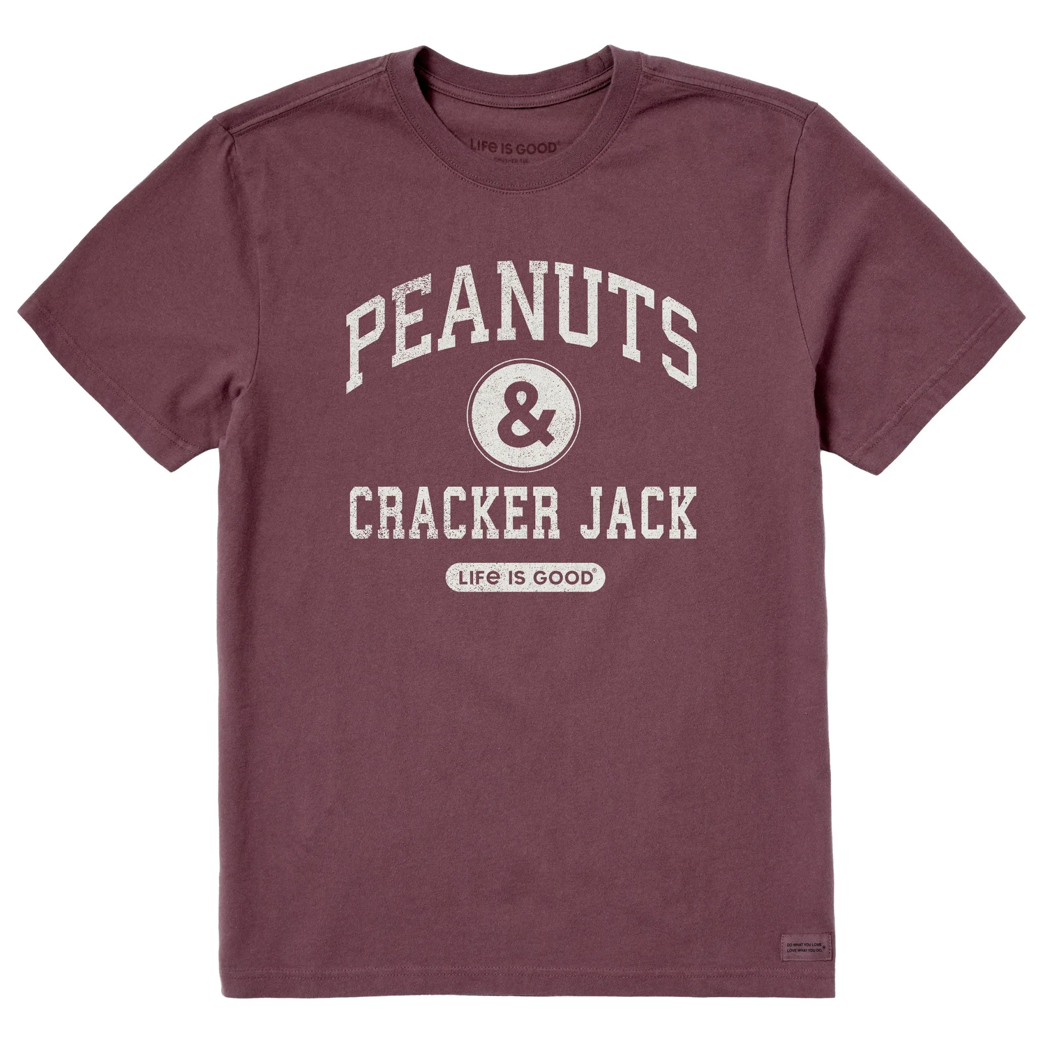 Men's Peanuts and Cracker Jack Short Sleeve Crusher Tee