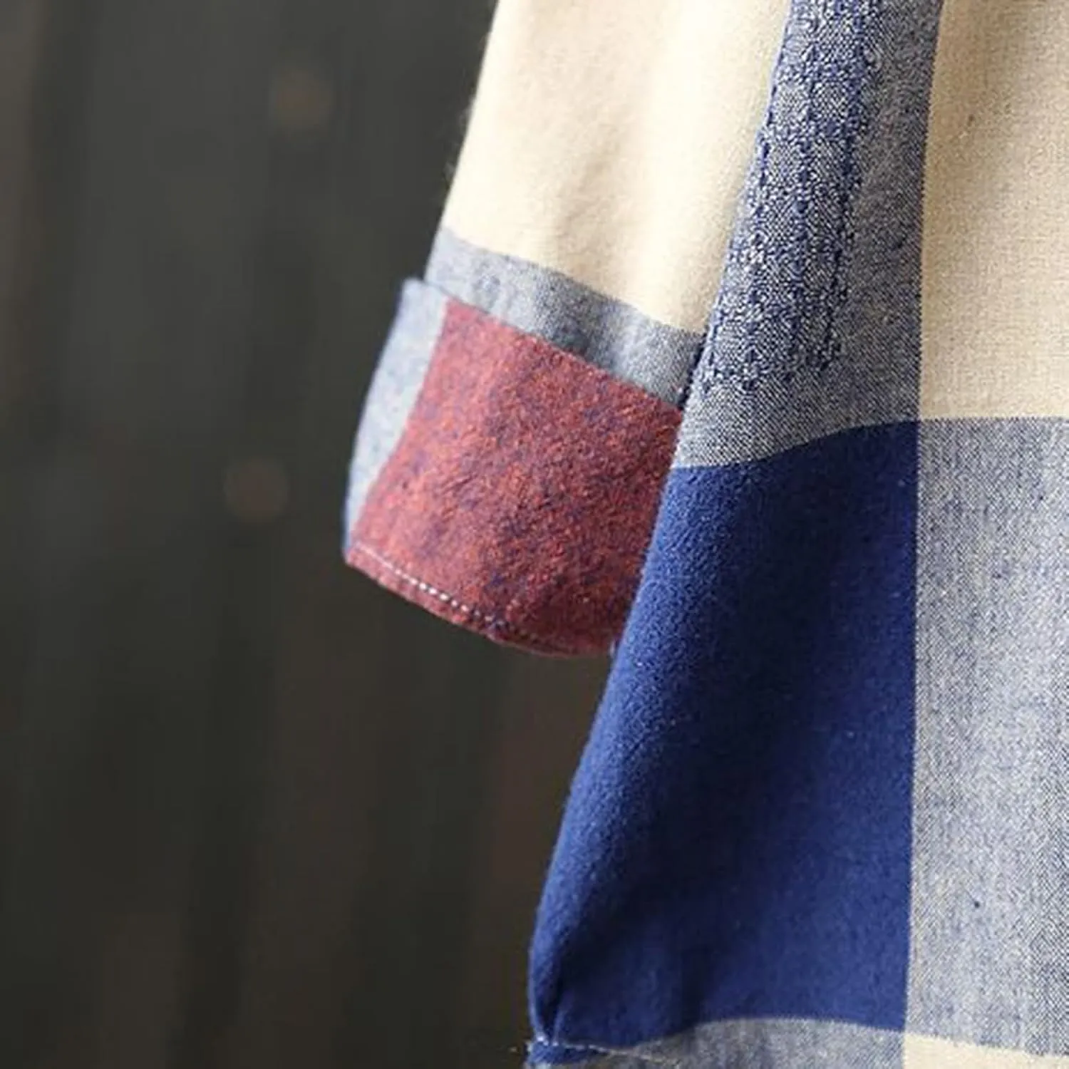 Mid Length Plaid Shirt for Women 2024 Spring and Autumn New Shirt Korean Style Long Sleeved Loose Coat Top