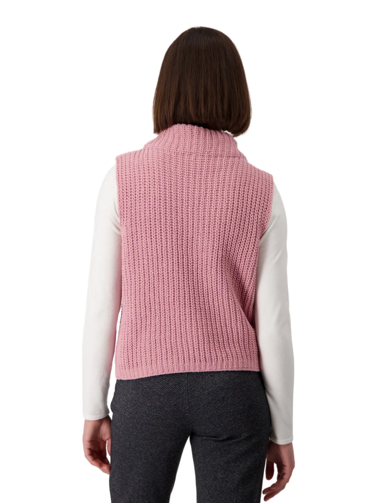 MONARI - Knitted Vest - Rosewood