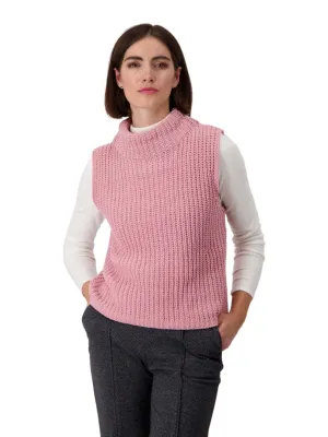 MONARI - Knitted Vest - Rosewood