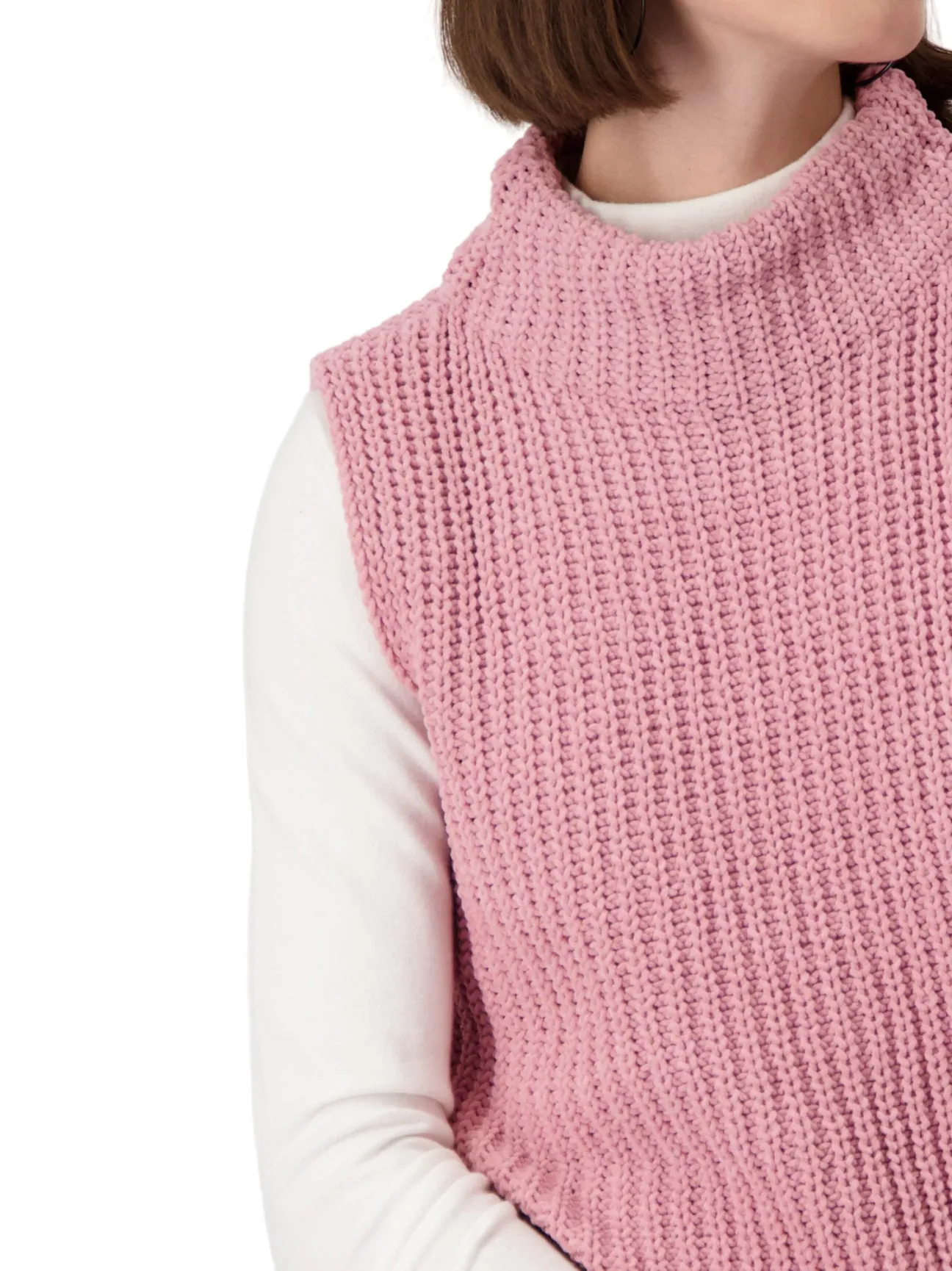 MONARI - Knitted Vest - Rosewood