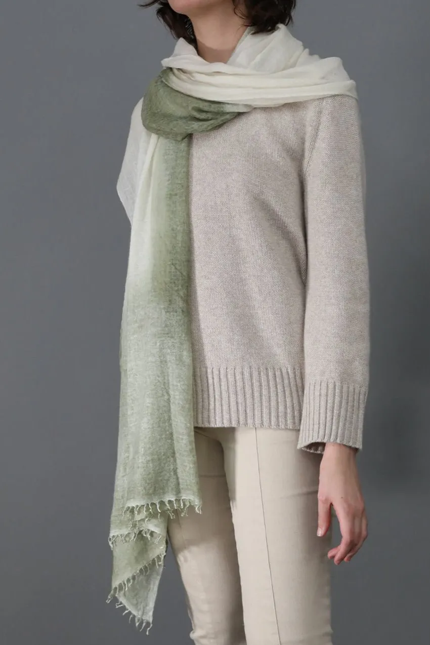MORNING FIELDS SCARF IN HAND DYED CASHMERE