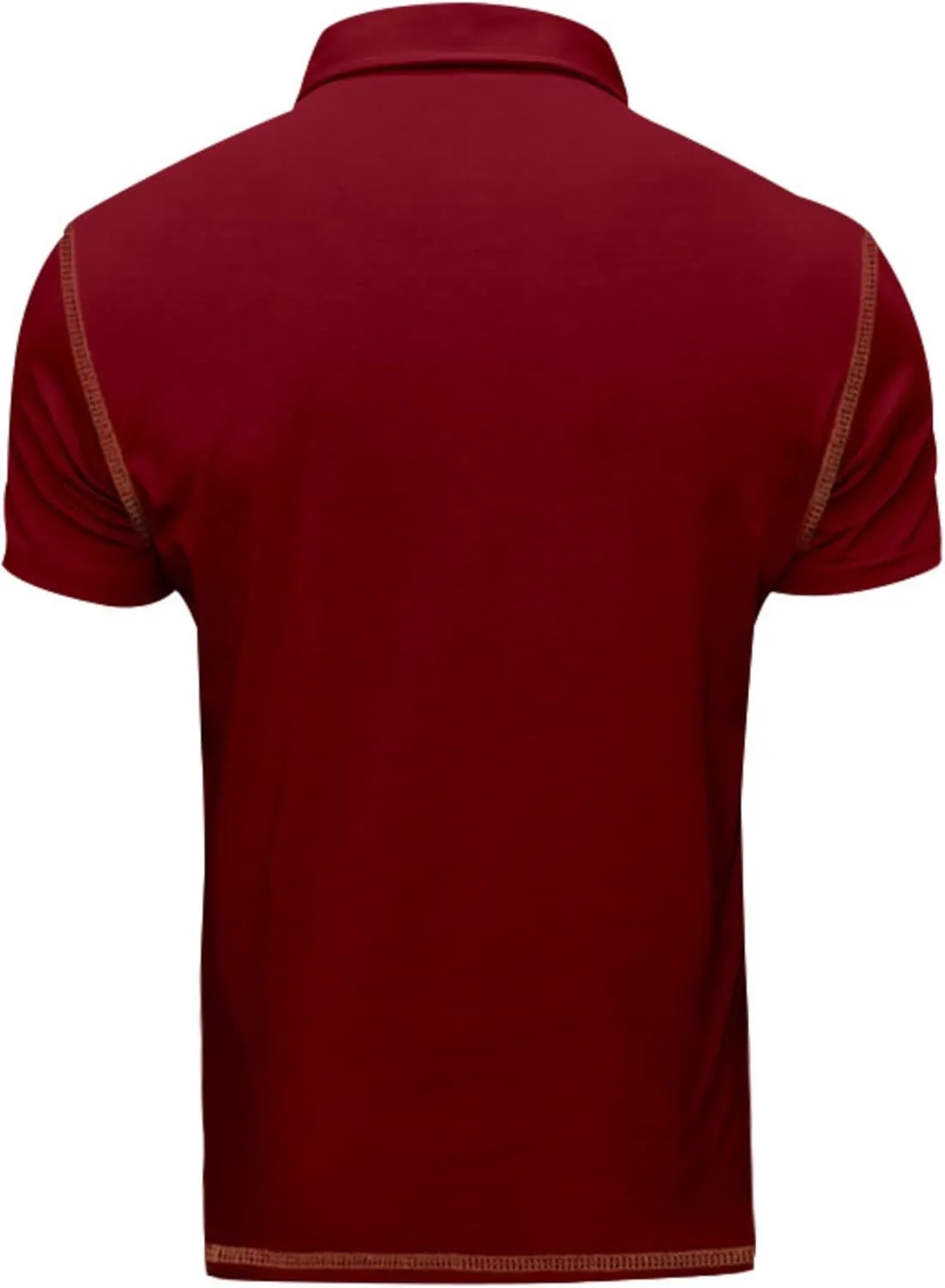 Polo Shirts Men Cotton Blend Short Sleeve Button Slim Fit Color Block Collared Patchwork Summer Tshirts with Pocket