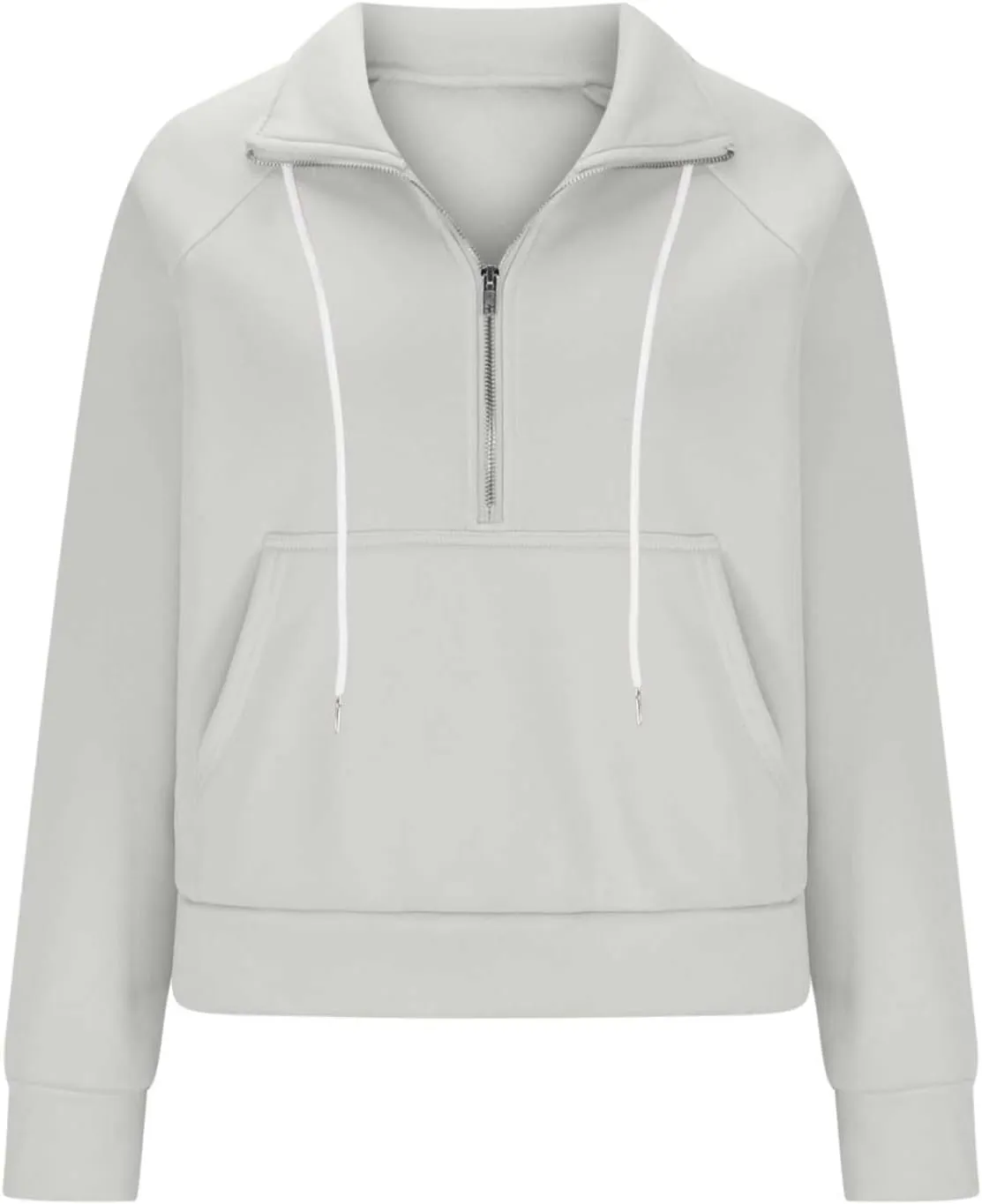 Pullover Sweaters for Women Quarter Zip Pullover Collared Sweater with Hood Oversized Zip Up Hoodie for Women