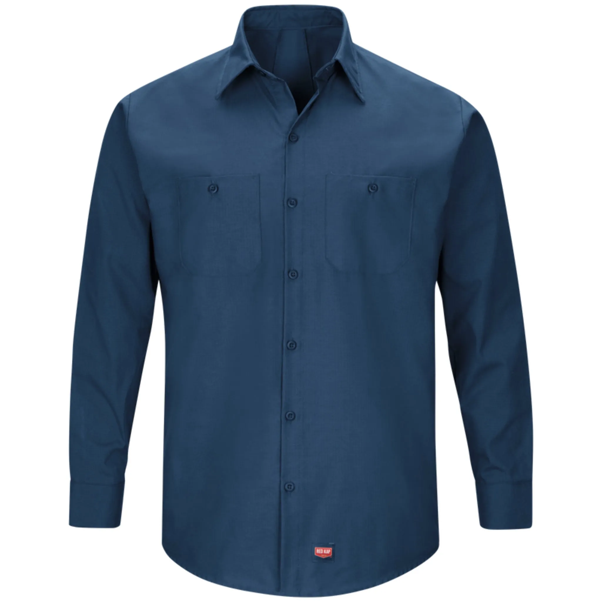Red Kap SX10 Men's Long Sleeve Rip Stop Work Shirt with MIMIX - Enhanced Mobility, Durable Ripstop, Breathable Mesh Panels | Sizes S-4XL