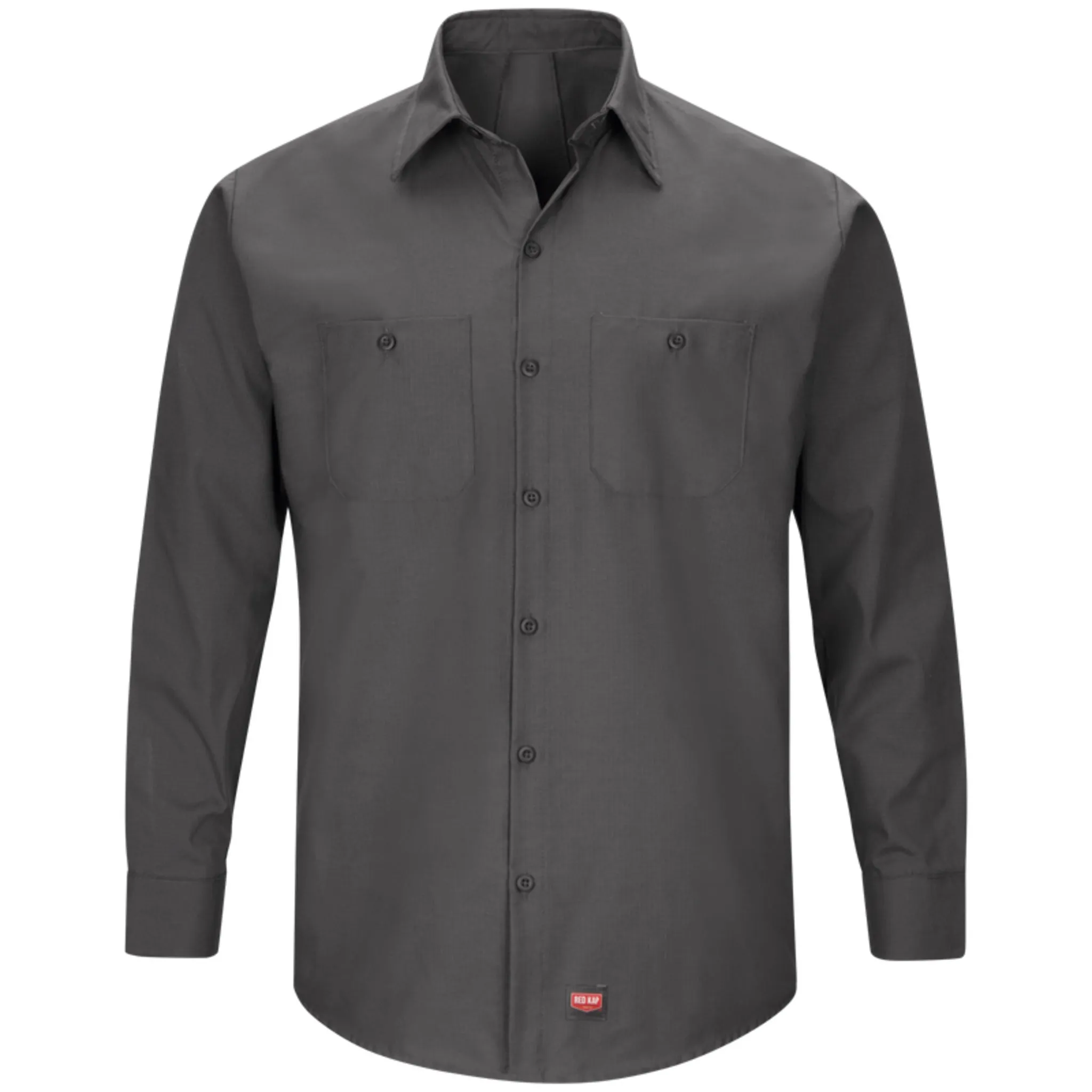 Red Kap SX10 Men's Long Sleeve Rip Stop Work Shirt with MIMIX - Enhanced Mobility, Durable Ripstop, Breathable Mesh Panels | Sizes S-4XL