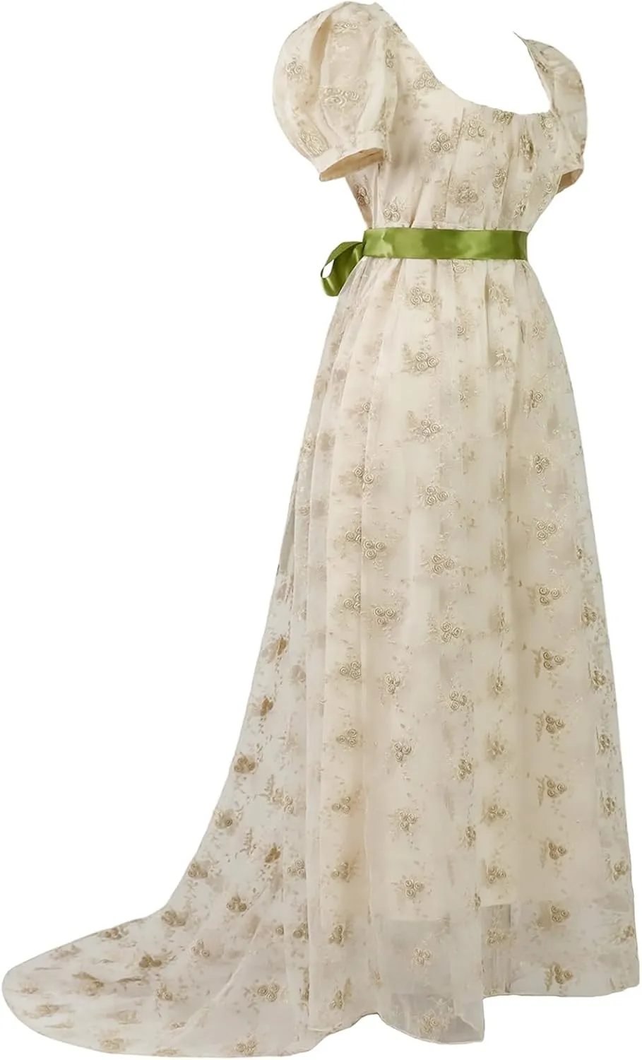 Regency Dresses for Women Luxurious Lace Empire Waist Dress